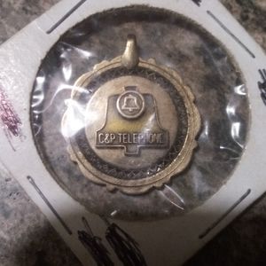Vintage C&P Telephone pendant